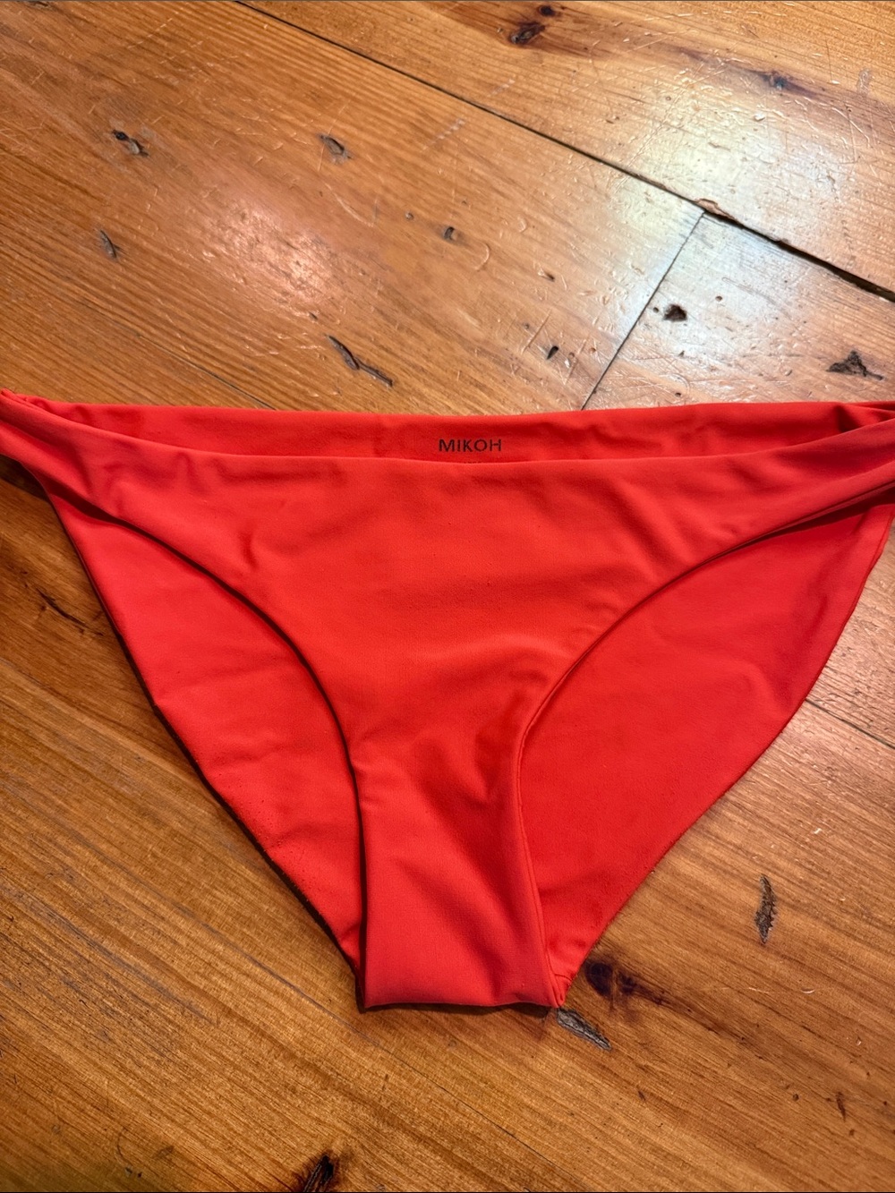Mikoh Bright Red Bikini Bottom - Classic Low Rise